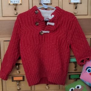 EUC Cat & Jack sweater with sherpa detail